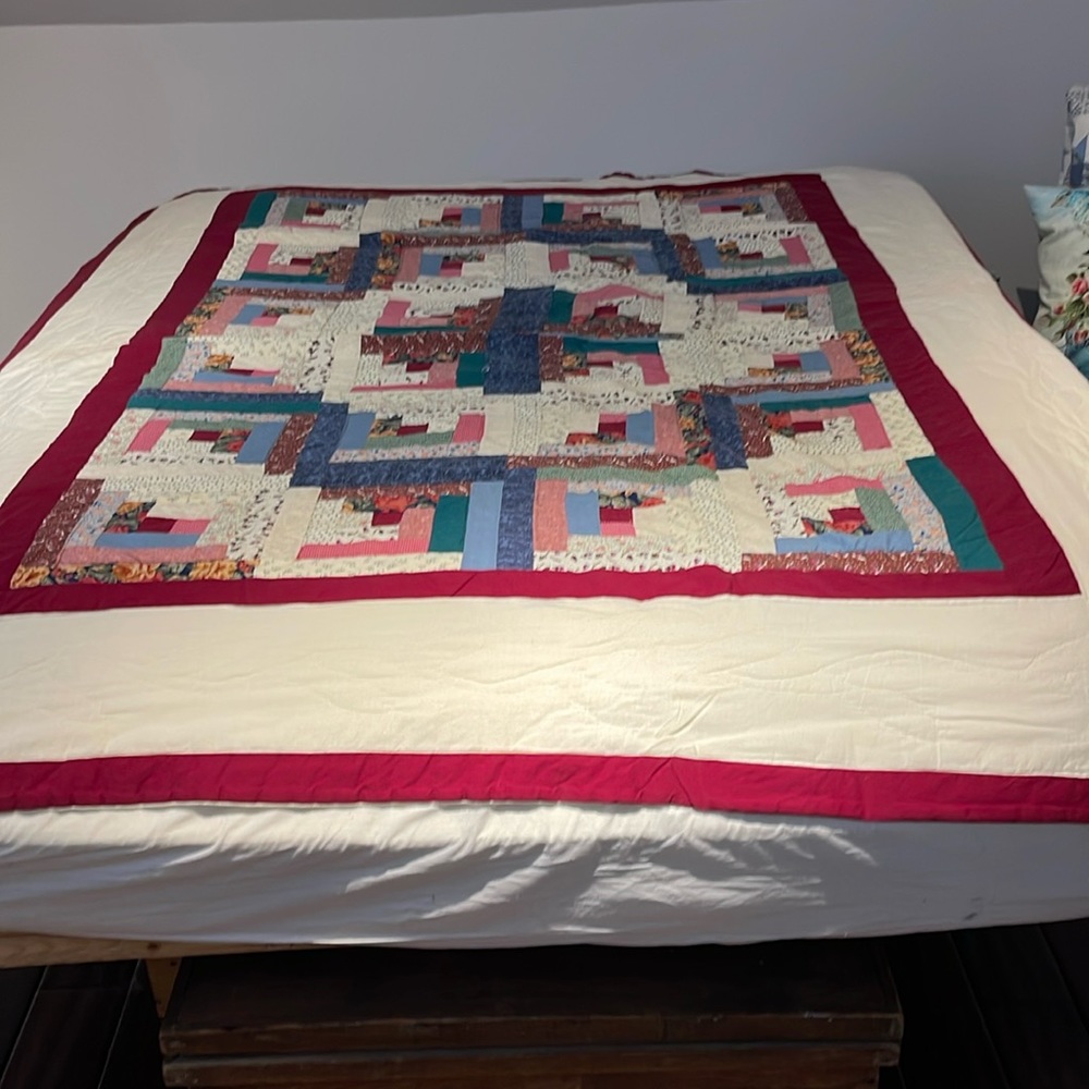 Vintage quilted blanket